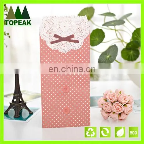 Topeak high quality colorful paper envelope printed with best selling