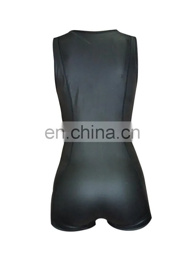 Customized shorty women's triathlon smooth skin wetsuit