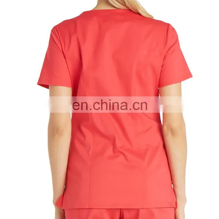 Customized Short Sleeve Hospital Medical Scrub Uniform