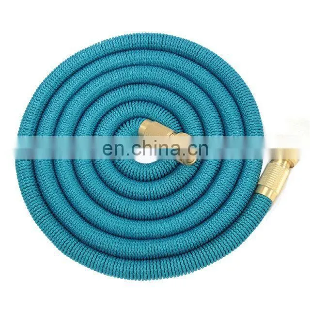 Nature Latex Expandable Garden Water Hose With Brass Metal Connectors
