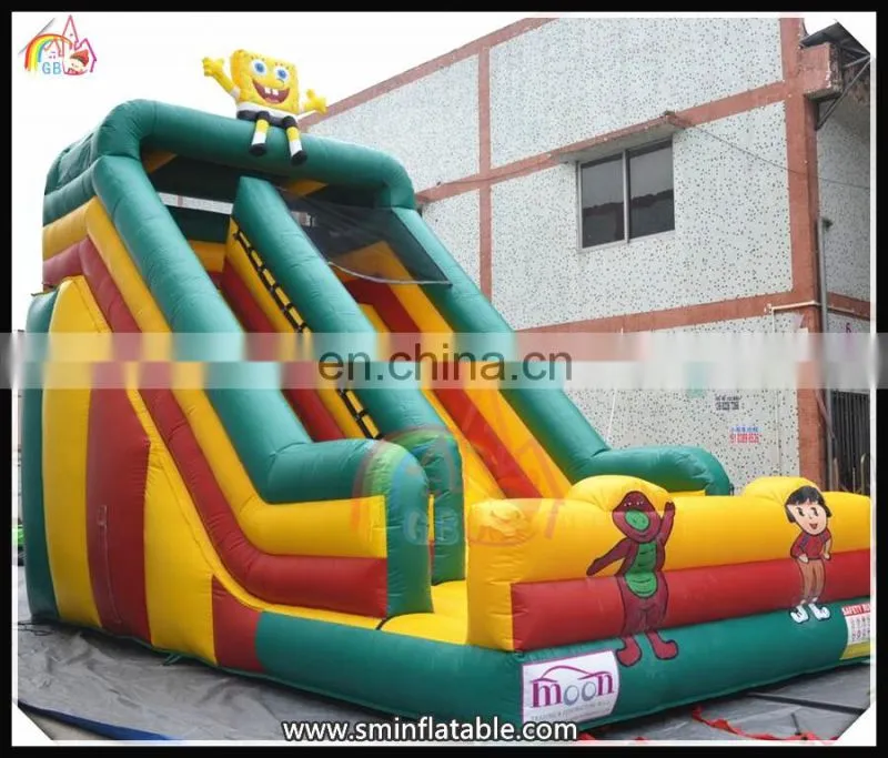 Factory Direct Inflatable SpongeBob Slide For Kids