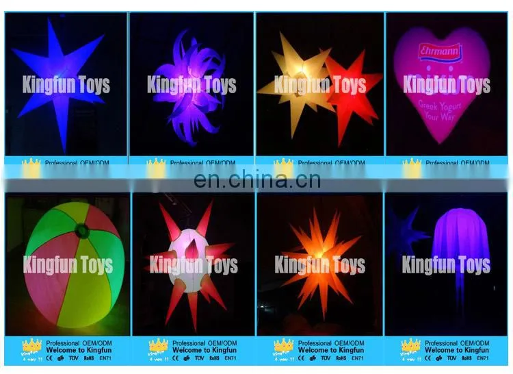 Led infatable deractive star for stage/pub/bar/event/festival