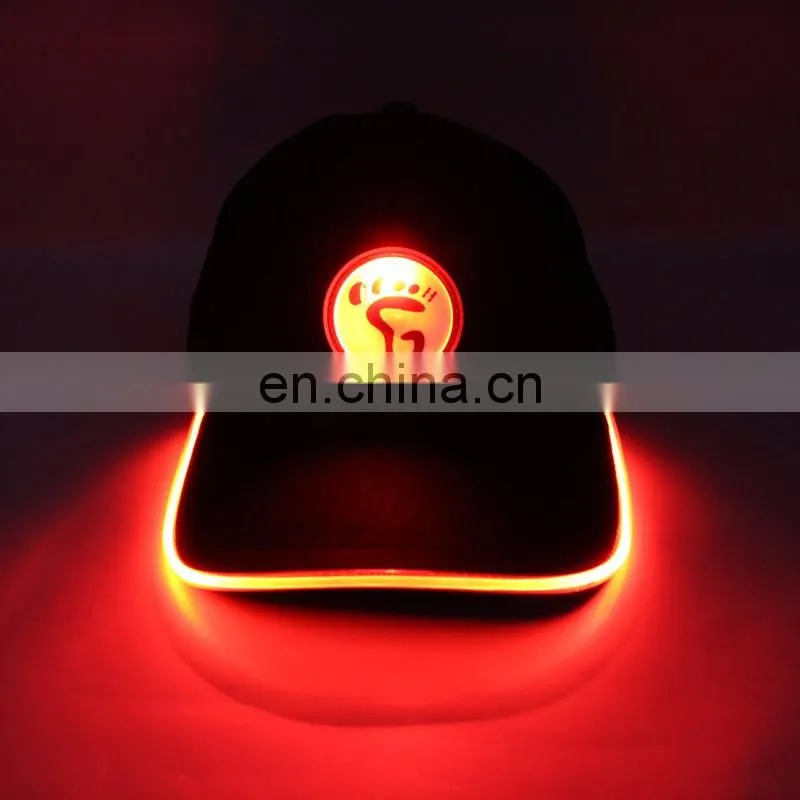 New arrival pokemon hat Led Flashing Sport Cap led hat light