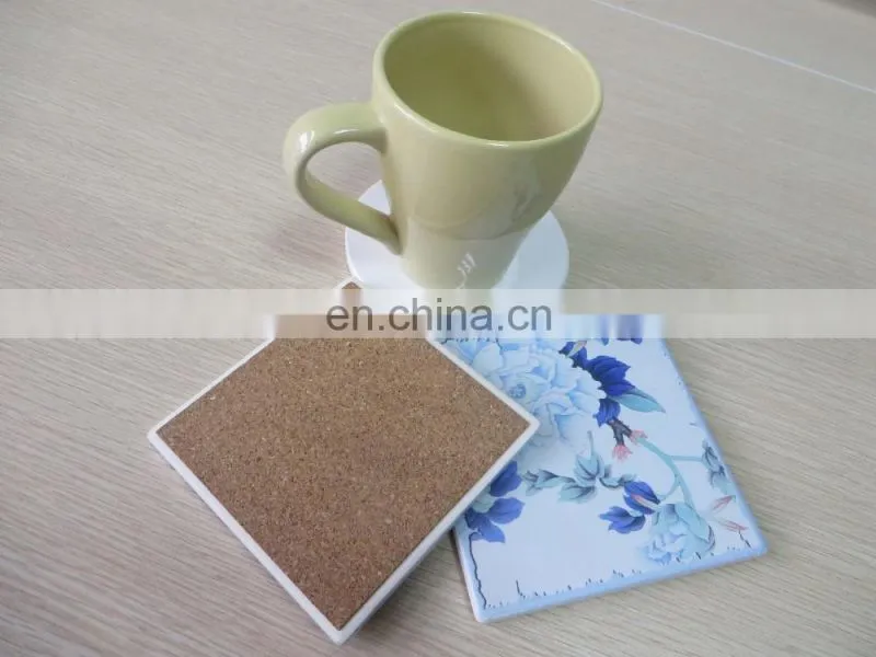 Hot sale cheap custom high-quality white water absorbent ceramic coaster