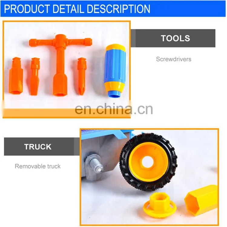 Most Popular Design DIY Removable Truck inertial crane truckToy