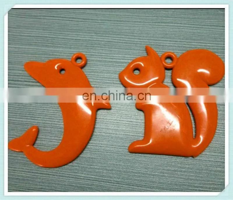 squirrel shaped plastic keychain