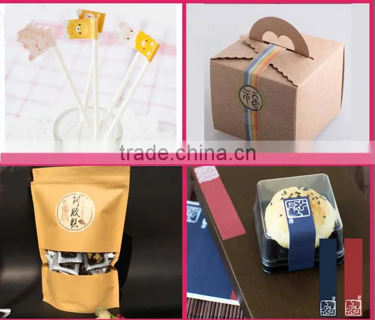 wholesale custom logo kraft paper stickes,kraft paper label printing for packing
