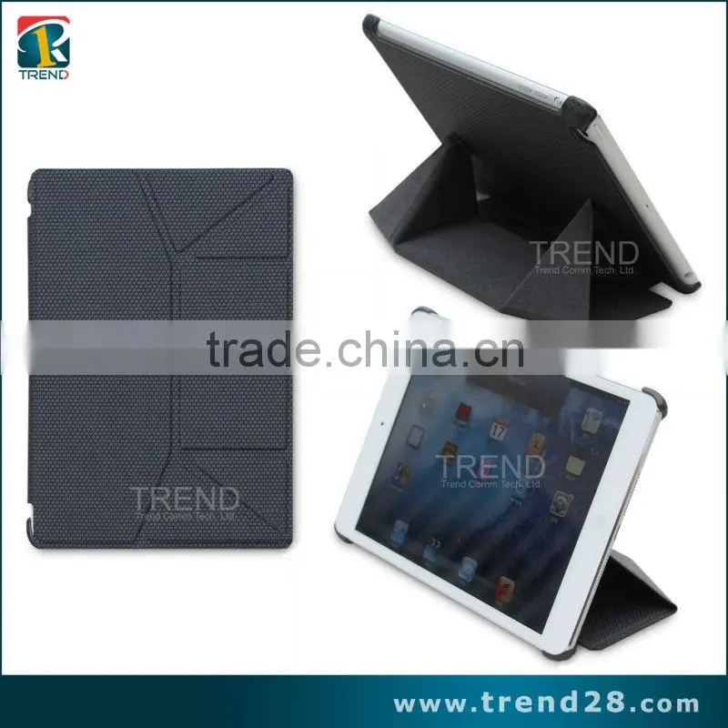 kickstand folding leather case for ipad mini