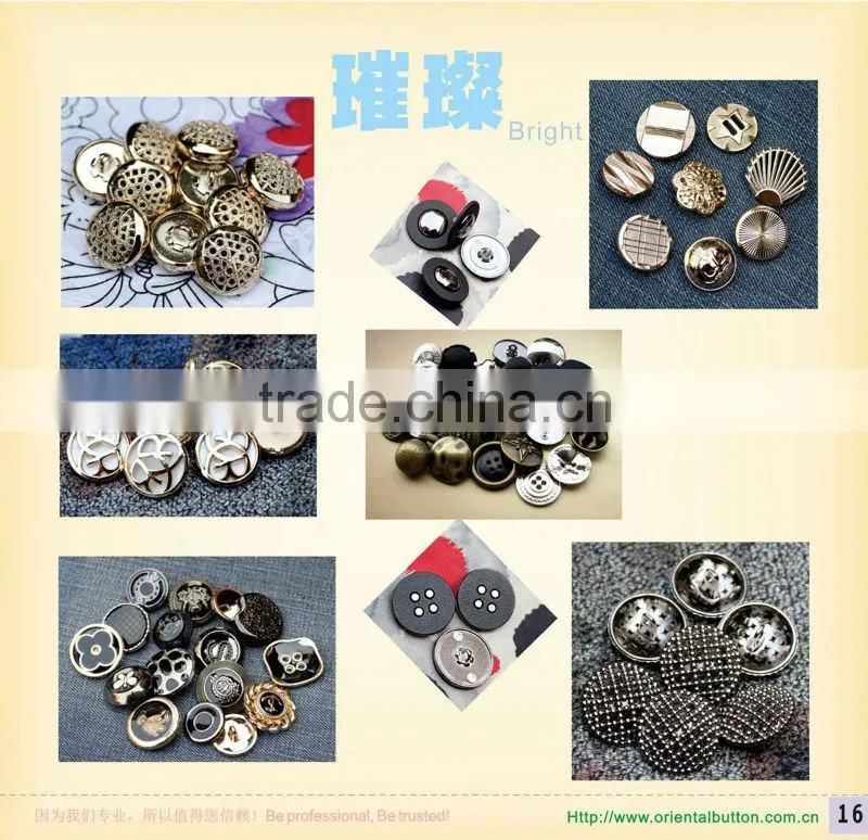 2012 high end and quality shining metal belt buckle buttons for garments