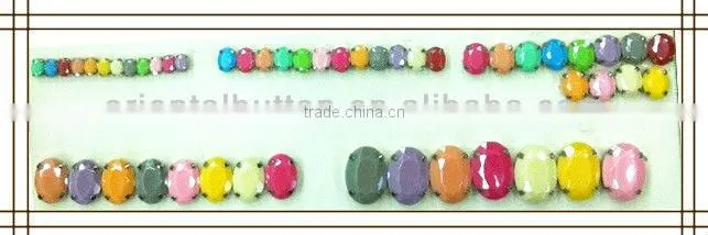 Fancy candy color claw crystal acrylic stone