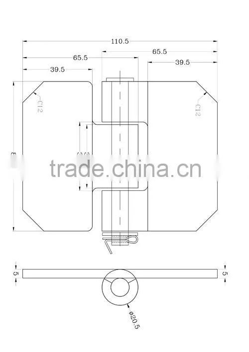 01528 trailer hinges butt hinges door hinges