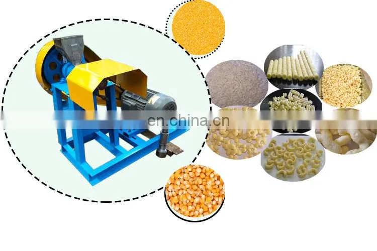 Best Puff Expanded Corn Chips Puff Snacks Making Machine Extruder Equipment