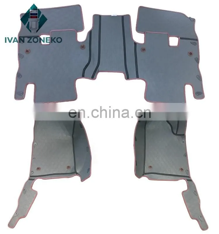 Auto Accessories vehicle interior leather floor car mats 5 seat Set for Ssangyong kyron 2007-2015