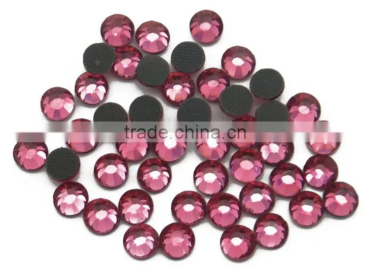 ss6-ss40 Multicolor Flatback Round Adhesive Crystal Rhinestone Hot Fix/DMC Hot Fix Rhinestone