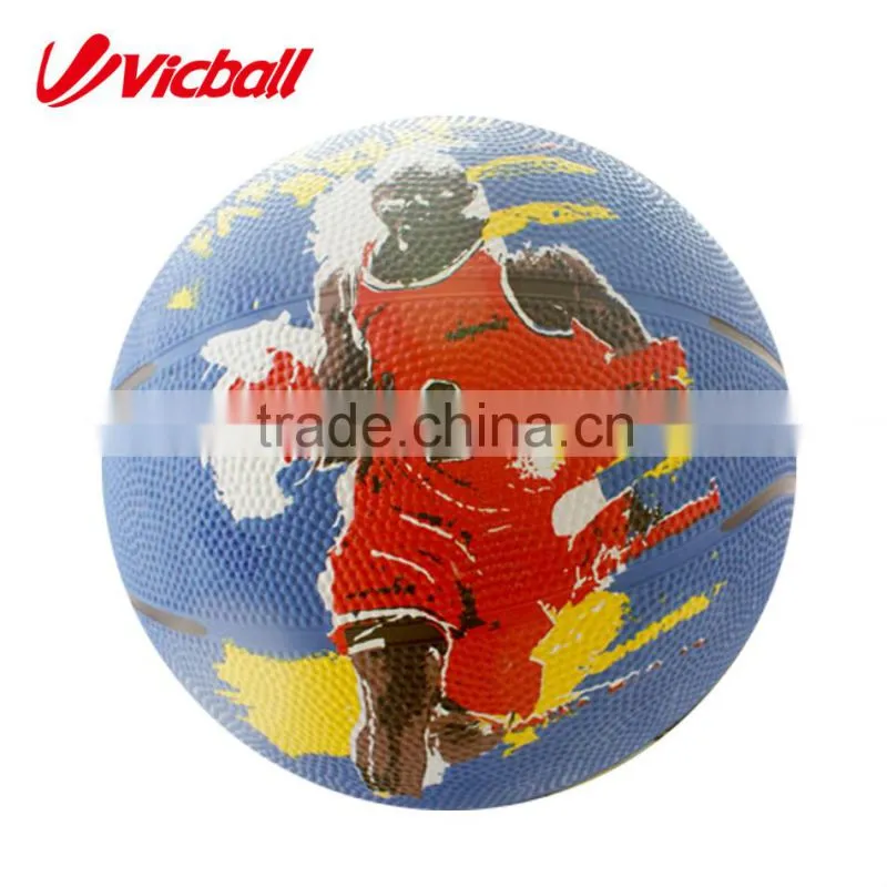 colorful custom outdoor rubber basketball court