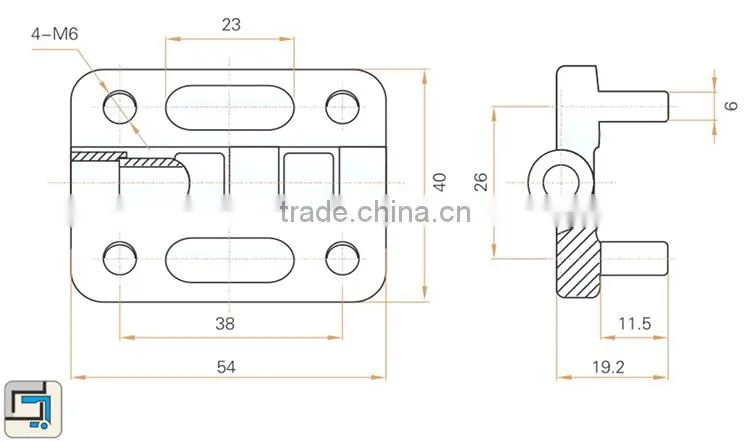Cabinet door Lock hinge for electric box us