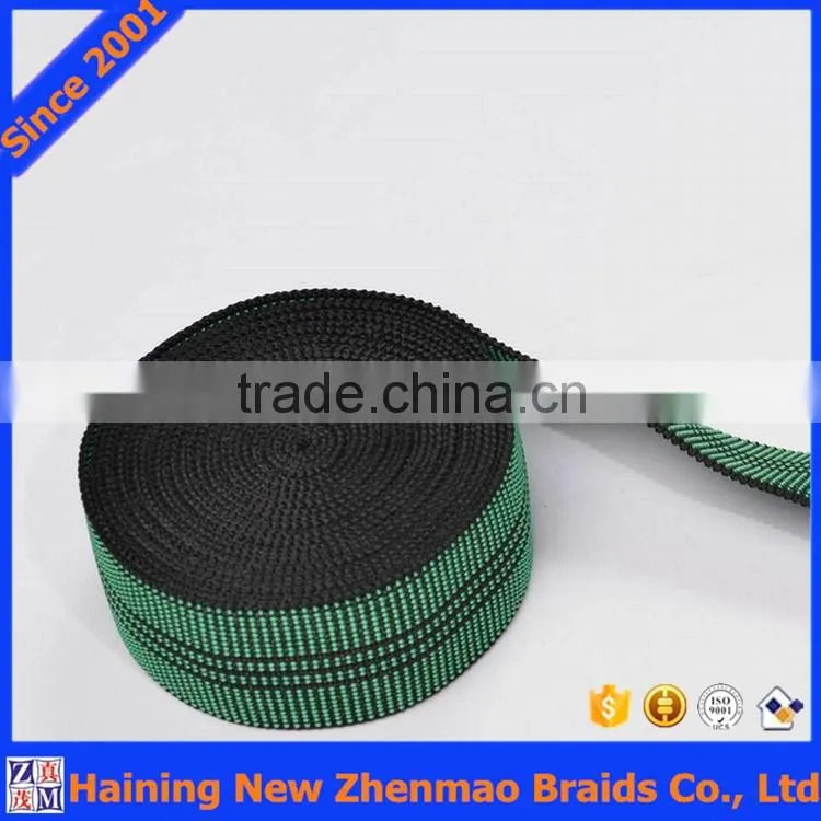High stretch trampoline elastic webbing for trampoline accessory
