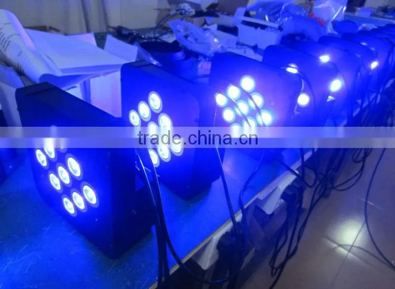 9pcs 3W RGB 3 in 1 Led Par Light Led Par64 Stage DJ Lighting