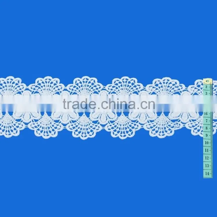 New design custom made small circles floral cotton crochet neck trimming collar for women garment accessories