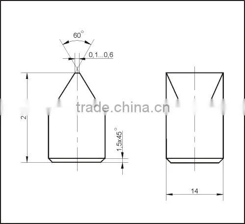 BK8B, BK8BK, BK8KC, BK10KC hard metal carbide insert and tooth for drill bits