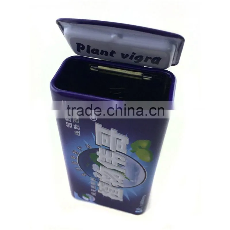 Recycable decorative chewing gum tin box