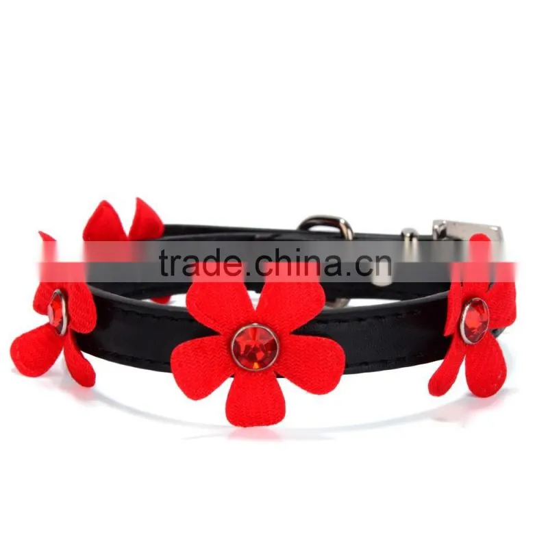 Wholesale dog chain pet supplies acrylic sunflower dog collars
