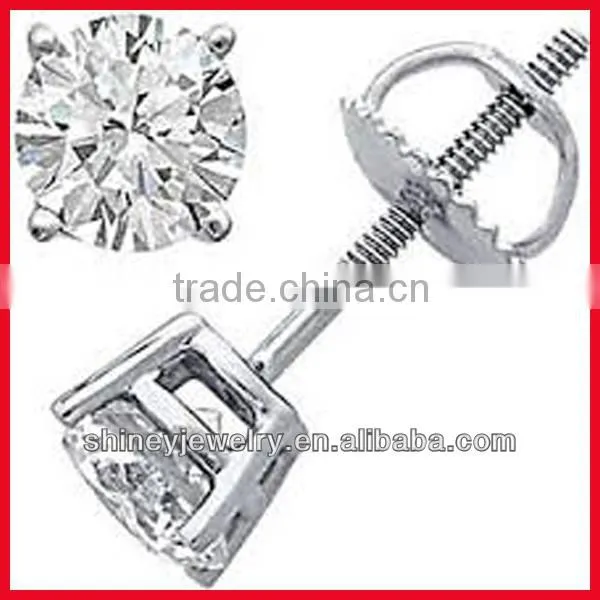 2014 high quality Ebay hot micro paved gold kite styled earring