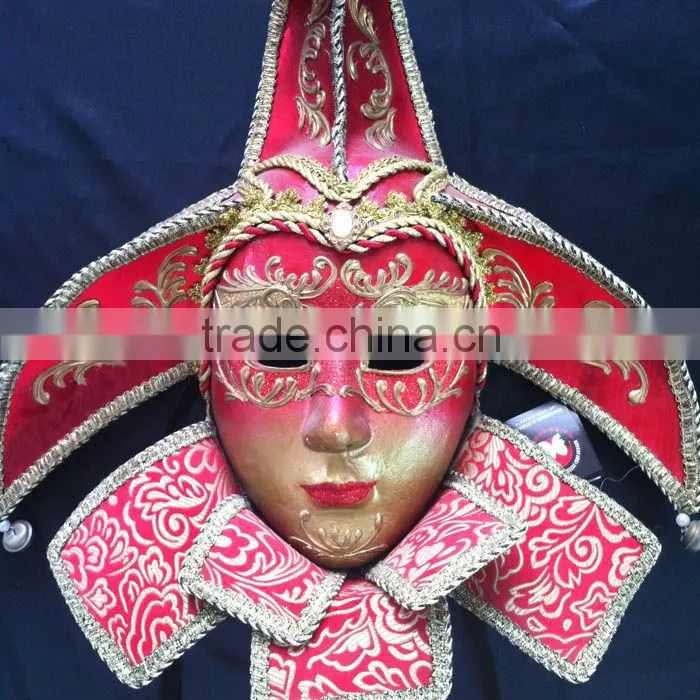 Full Face Paper Mache Festival Mask Italy Venice Mask