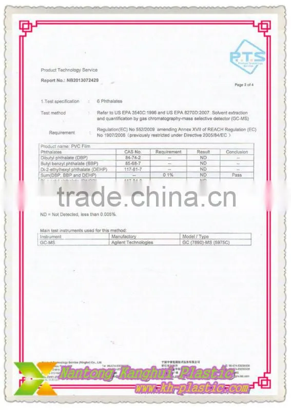 super clear pvc film