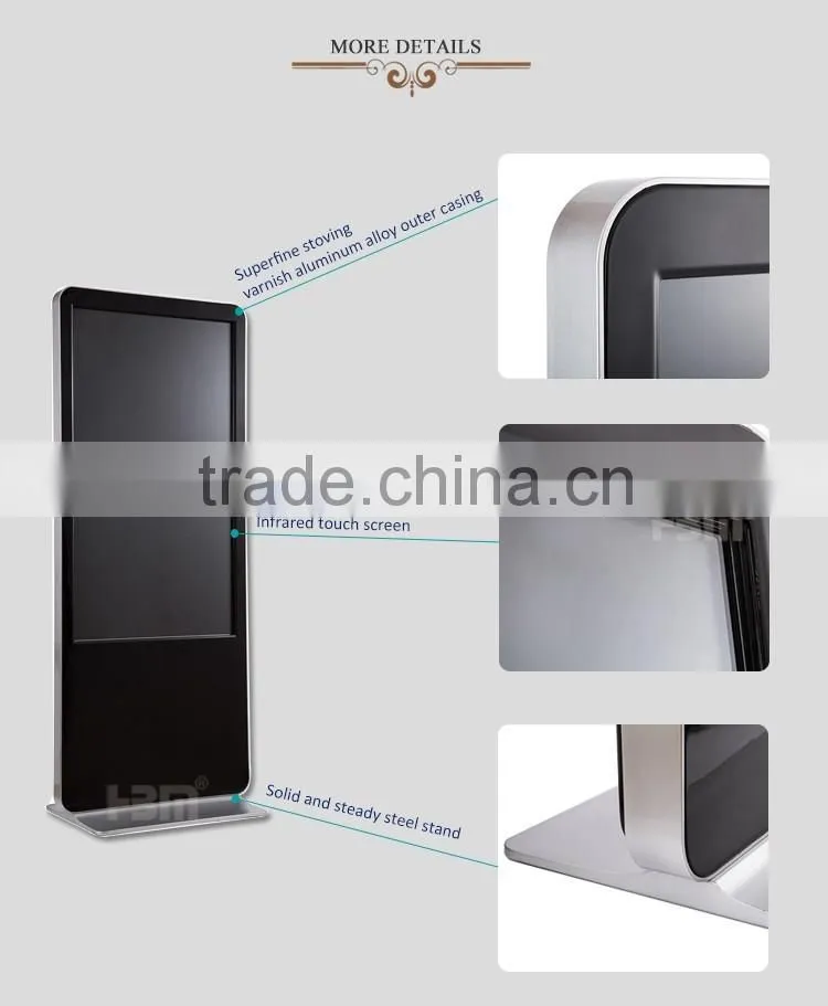 Discount 55 inch lcd screen player multi touch screen kiosk