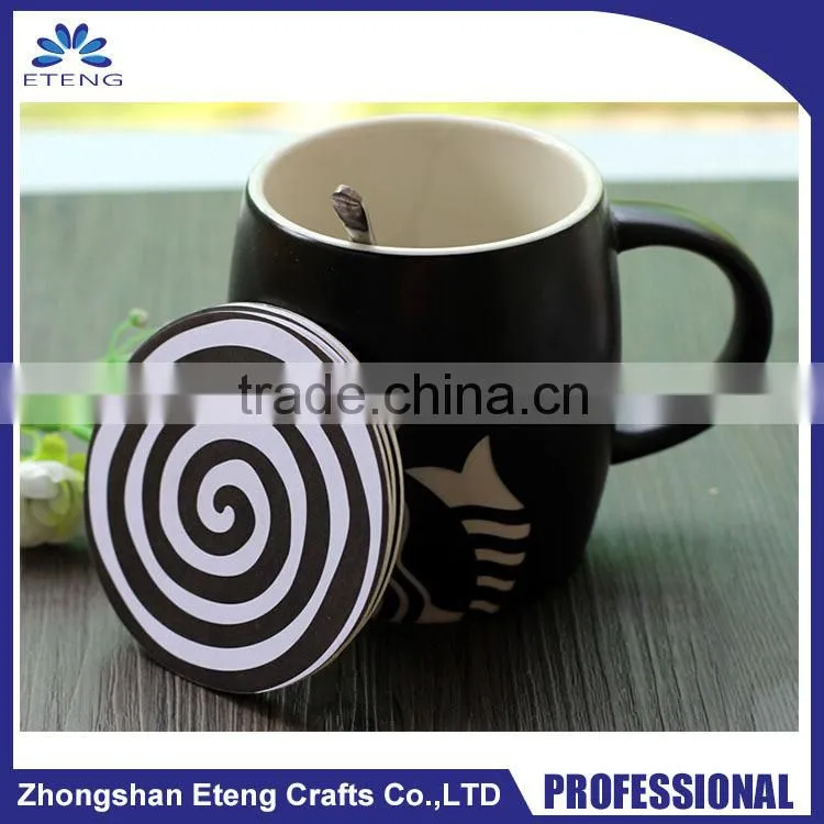 Promotion Best Selling custom printed absorbent paper coaster