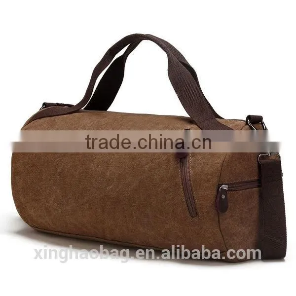 China cheap waterproof canvas duffle bag luggage wholesale leather bag