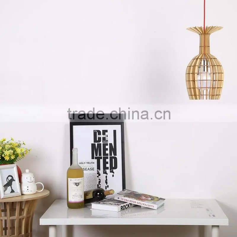 Wooden LED pendant light JK-8005B-33 Wooden restaurant pendant lighting E27 lampholder