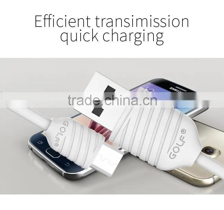 GOLF 1m Pineapple Series Micro USB Cable for s7 edge/s7 2.1A Quick Charging and data cable For Huawei/Nokia/HTC/Xiaomi