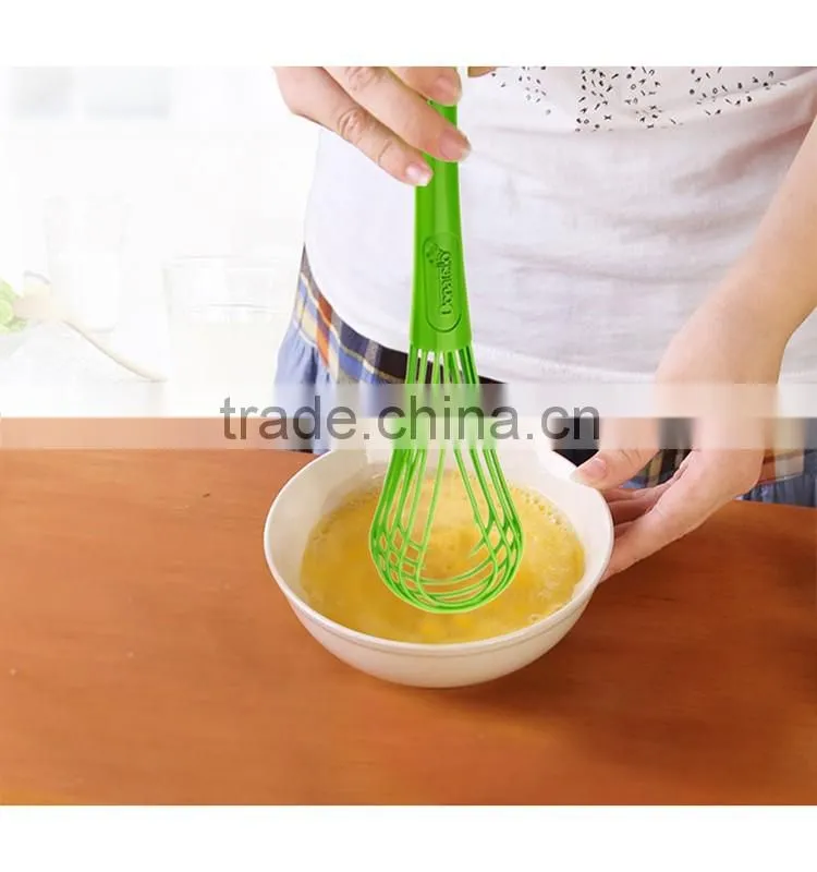 2016 eco Plastic Whisk kitchenware egg whisk cookware factory china