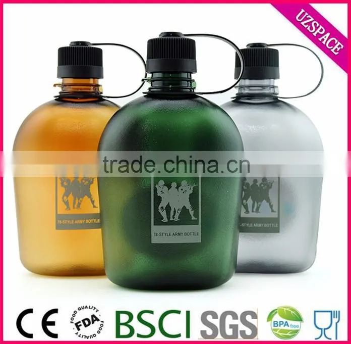 2016 newly large capacity outdoor drinking army bottle