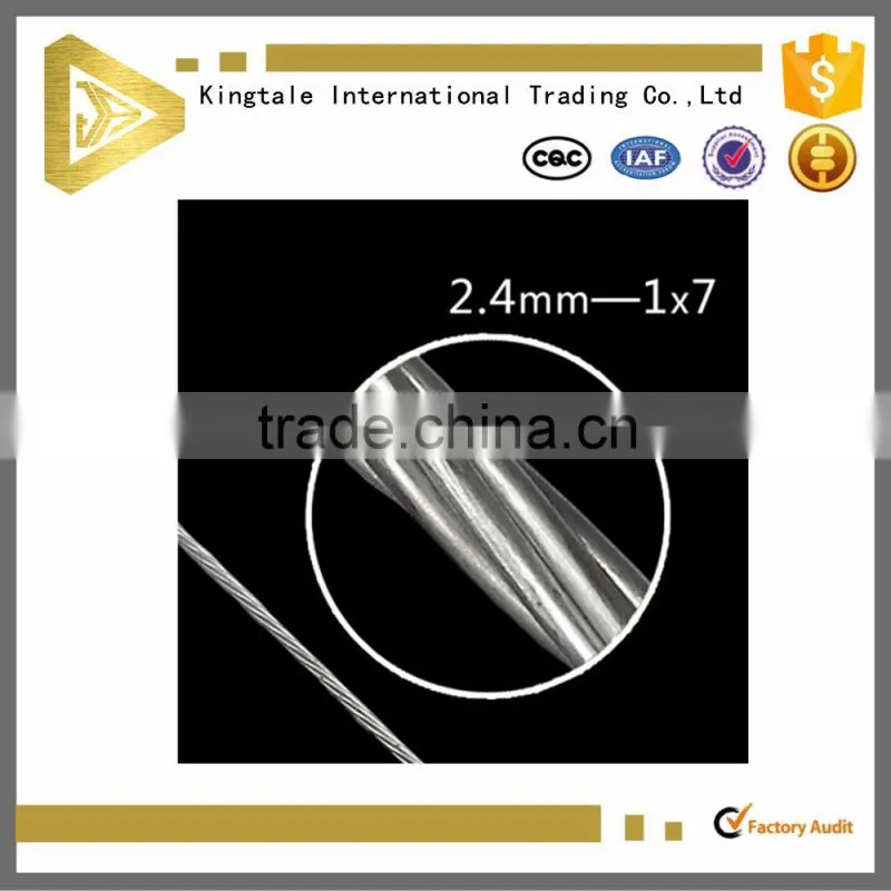 Free samples 304 stainless rope electrical galvanized wiring