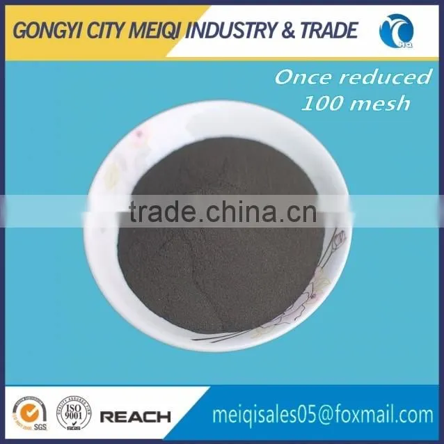 Reduced iron powder spray