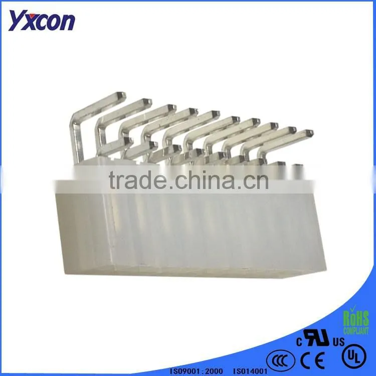 4 pin right angle single row waved shape wafer connector