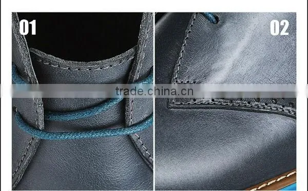 Good quality men leather boots for winter
