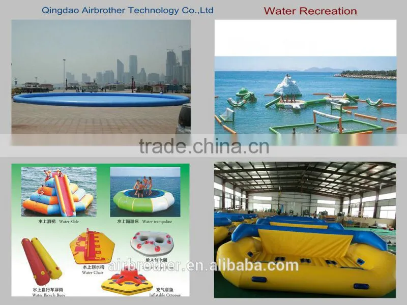 Inflatable wide span architecture membrane building tent