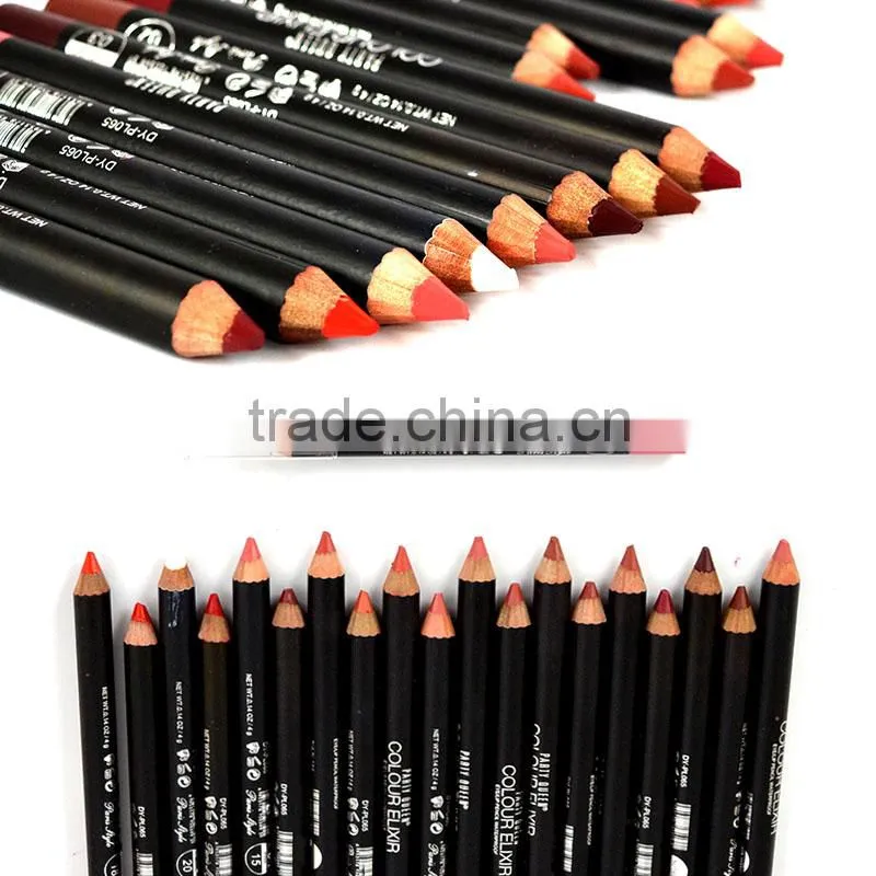 2016 Hot Sale Multicolor Waterproof Functional Lip Liner Pencil Eyebrow Eye Lip Makeup Colorful Cosmetic Lipliner Pen