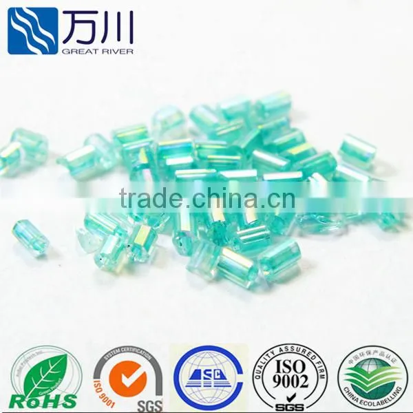 Hollow fashion glass buglesm & hot sale glass bead