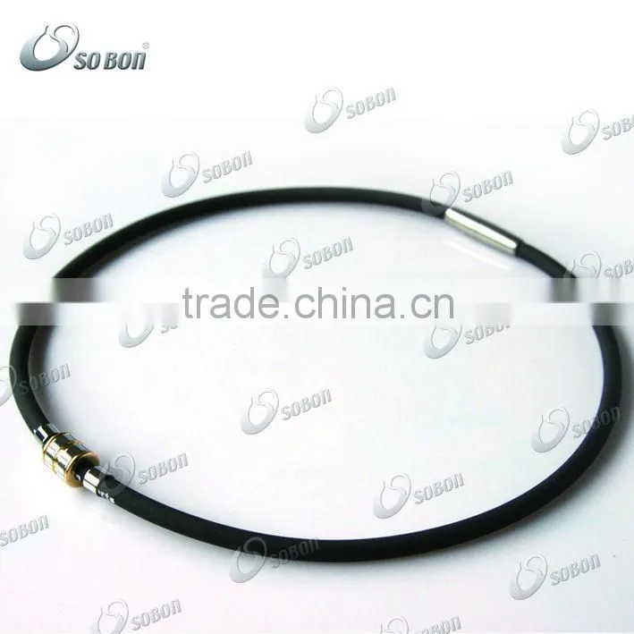 Cheap silicone titanium pain relief sports necklace wholesale