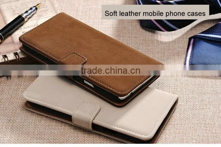 Soft feel classic squirrel smartphone flip leather case for xiaomi 5