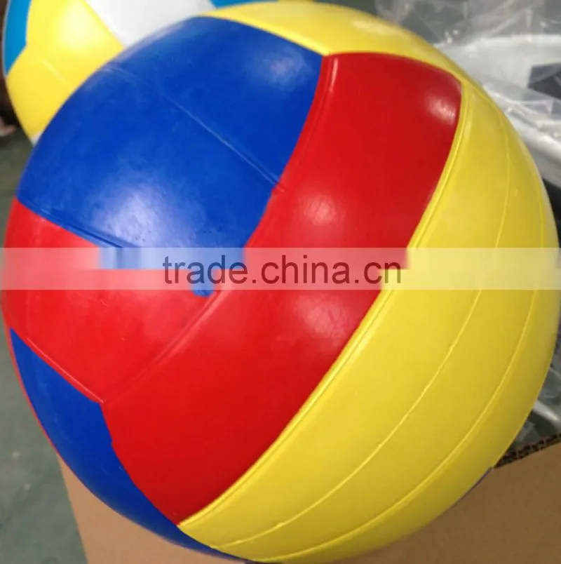Manufacturers match colorful no 5 rubber volleyball