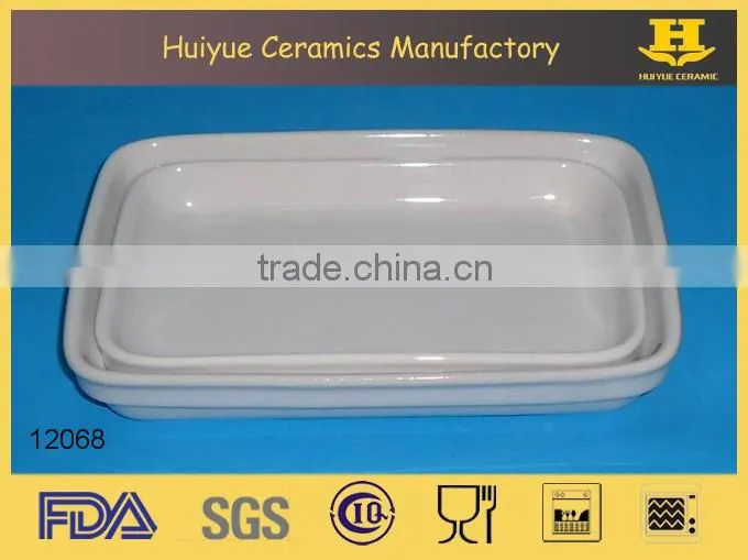 Ceramic bakeware, square pie dish