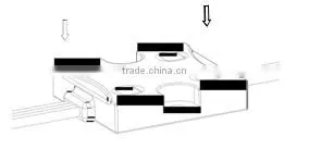 LED injection Module 2/3/4 Chips with IP65 IP67 Waterproof DC 12v LED Module