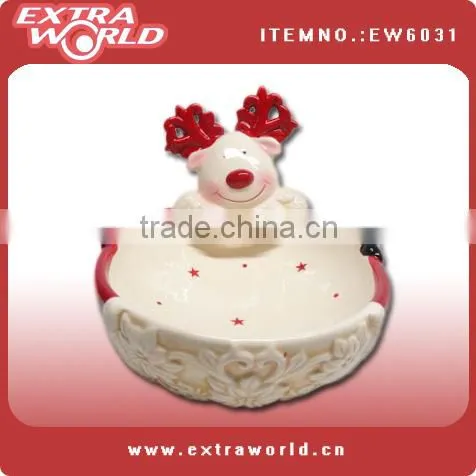 santa ceramic christmas spoon
