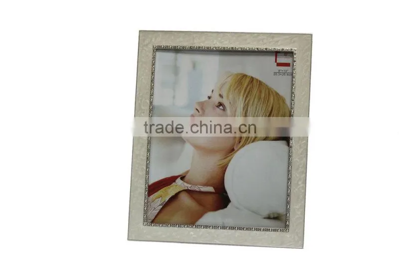 2014 Chrismas silver plating diamond photo frame